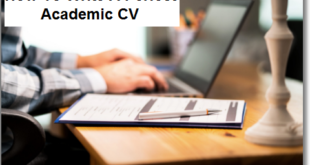 How To Write A Perfect Academic CV