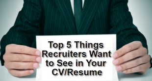 what recruiters look for in a cv