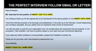 How to Write an INTERVIEW FOLLOW UP EMAIL