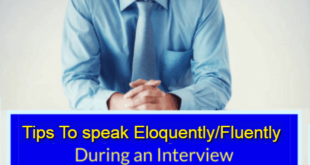 how to speak english fluently during a job interview