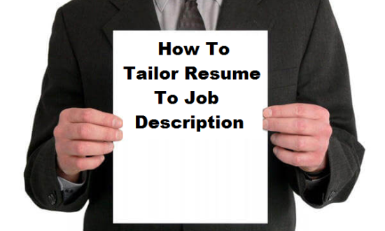 How to Tailor Resume to Job Description