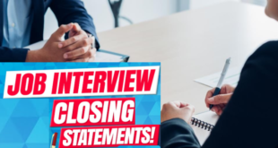 Interview closing statement examples
